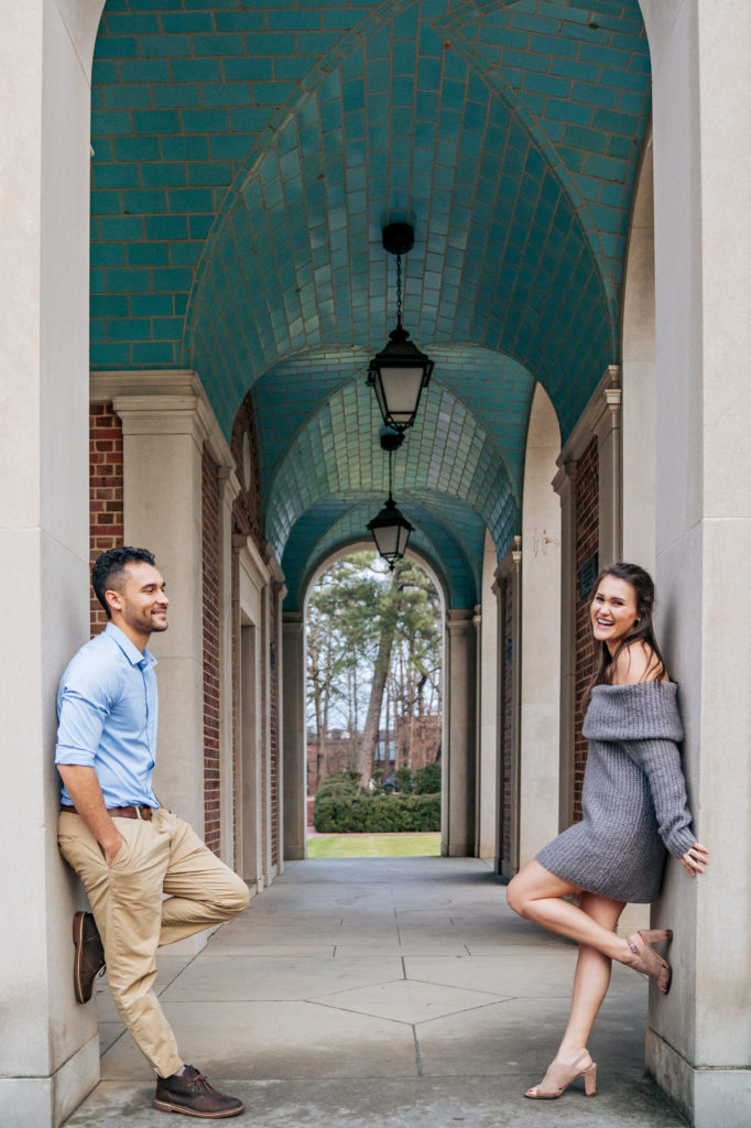 anniversary photos at UNC Chapel Hill Bell Tower