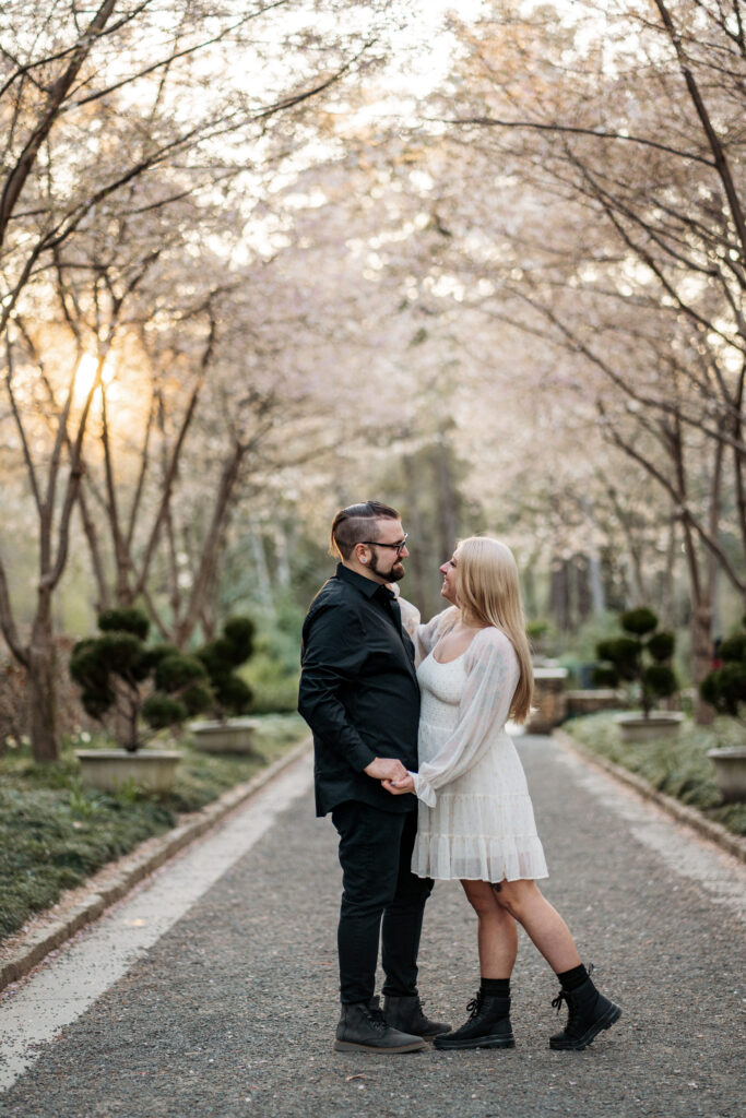 engagement-photography-at-duke-gardens-cherry-blossoms