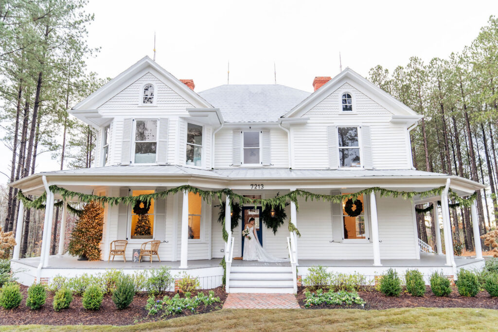 bridal portrait at the upchurch wedding venue in cary