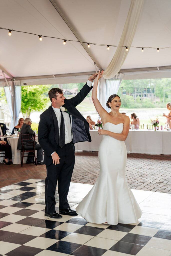 first dance at MacGregor Downs Country Club