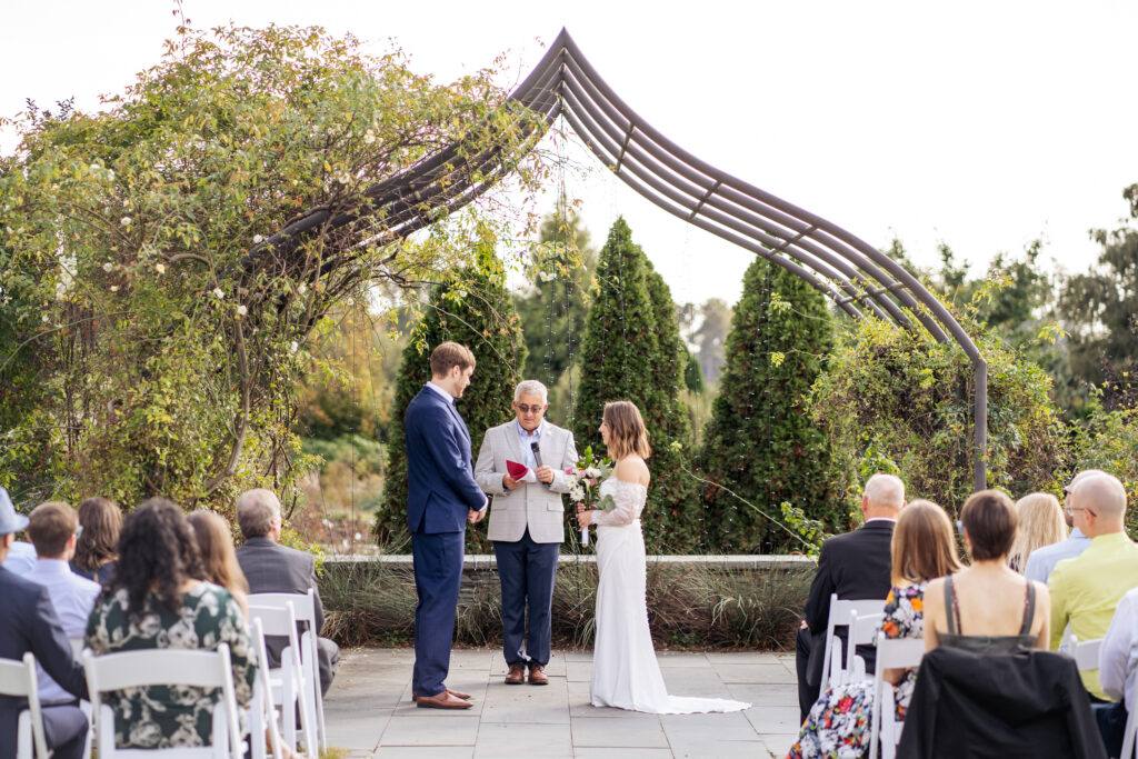 Wedding ceremony at JC Raulston Arboretum