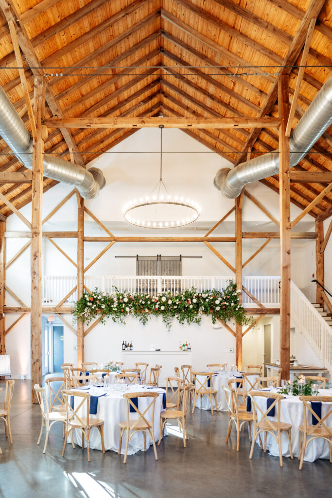 the Barn of Chapel Hill wedding reception decor