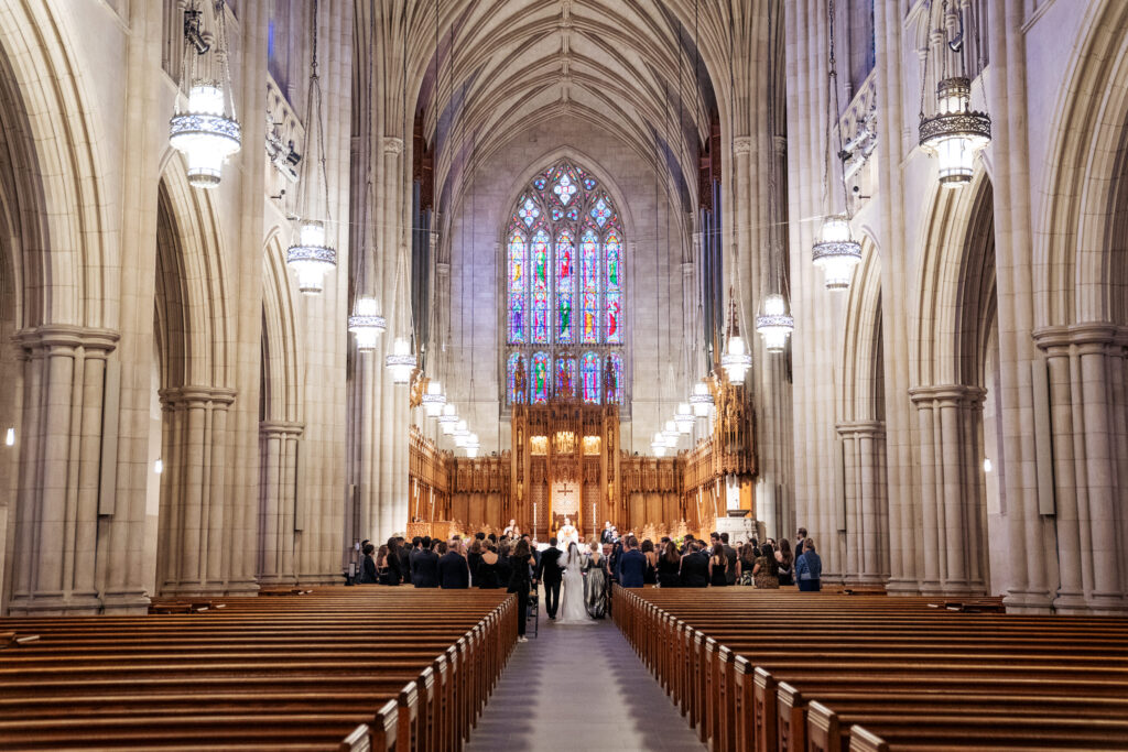 Duke Chapel wedding ceremony