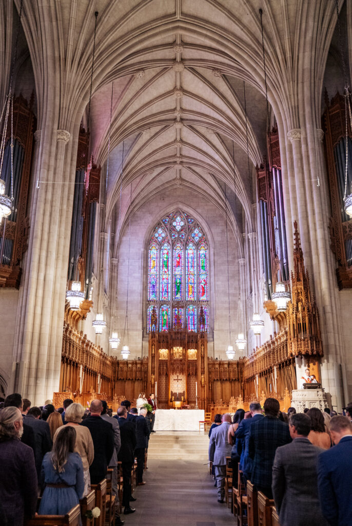 Duke Chapel wedding Durham, NC