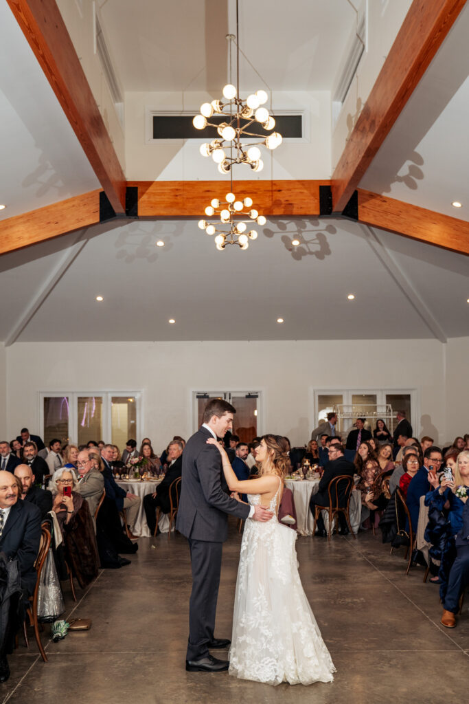 bride and groom first dance at the Upchurch
