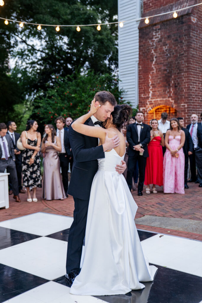 bride and groom first dance at Haywood Hall